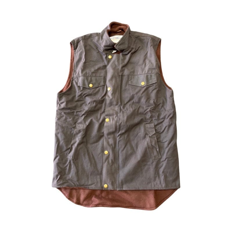 Nullabor Mens Jumpers, Jackets & Vests Nullabor Polar Fleece Lined Oilskin Vest (430LINEDVEST)