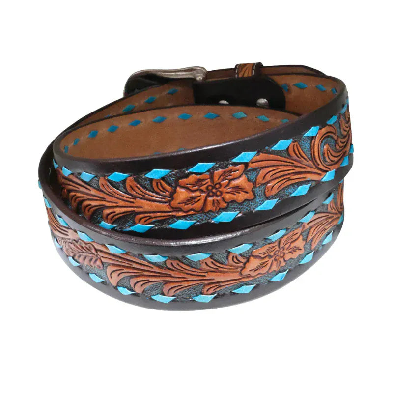 Outback King Womens Belts Outback King Belt Womens Buckstitch Turquoise