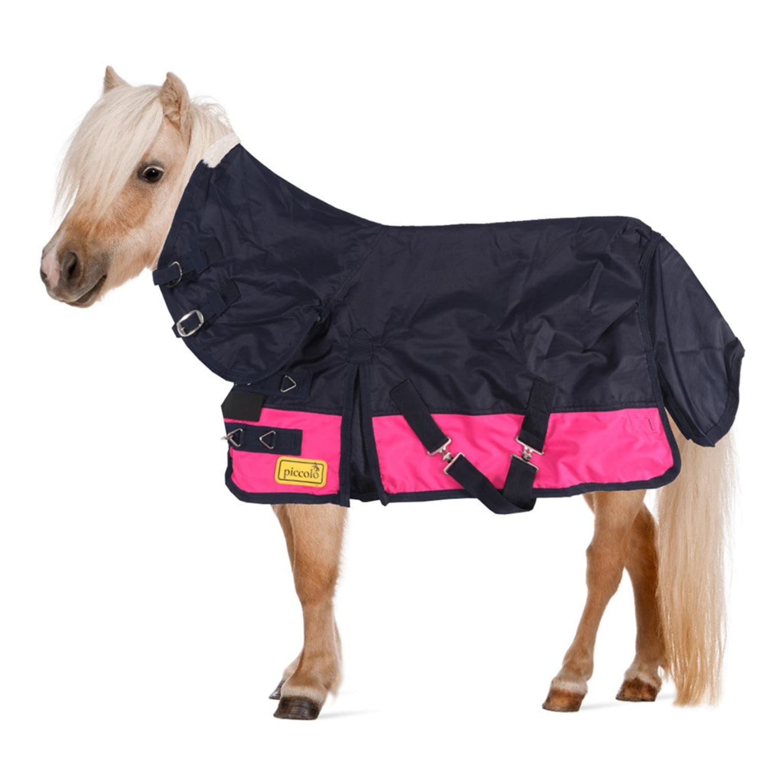 Piccolo Winter Horse Rugs 3ft3 / Navy/Pink Piccolo Combo Mini 600D Turnout