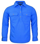 Pilbara Kids Shirts Pilbara Shirt Kids Half Button (RM400CF)