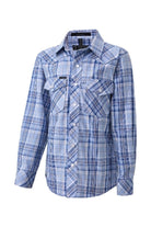 Pilbara Kids Shirts Y 0 / Blue/Navy Pilbara Shirt Boys Western Snap Button Check