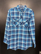 Pilbara Kids Shirts Y0 / Navy/Blue/White Pilbara Shirt Kids Flannelette