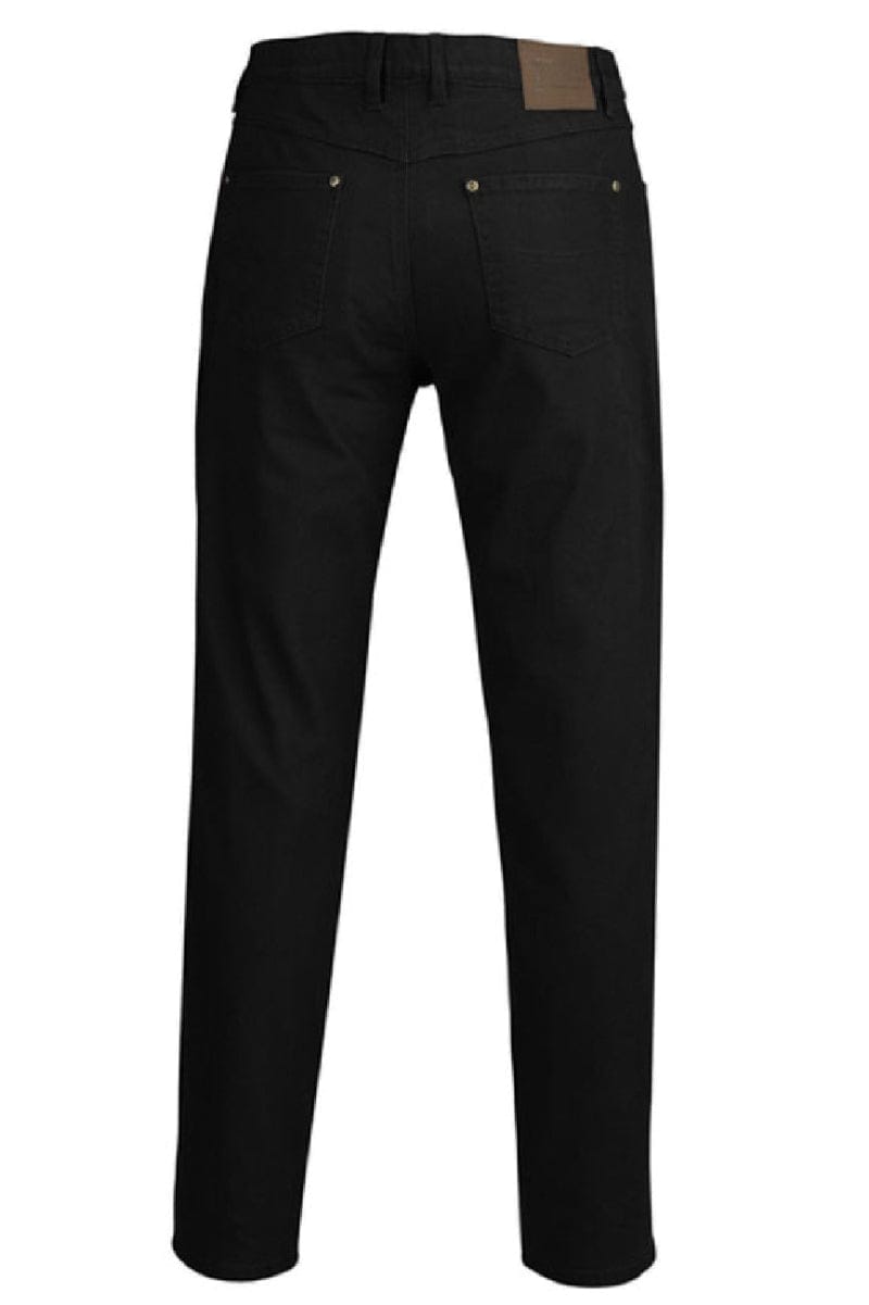 Pilbara Mens Jeans Pilbara Jeans Men Cotton Stretch Black