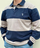 Pilbara Mens Jumpers, Jackets & Vests S / Cement/Navy Pilbara Jumper Mens Rugby