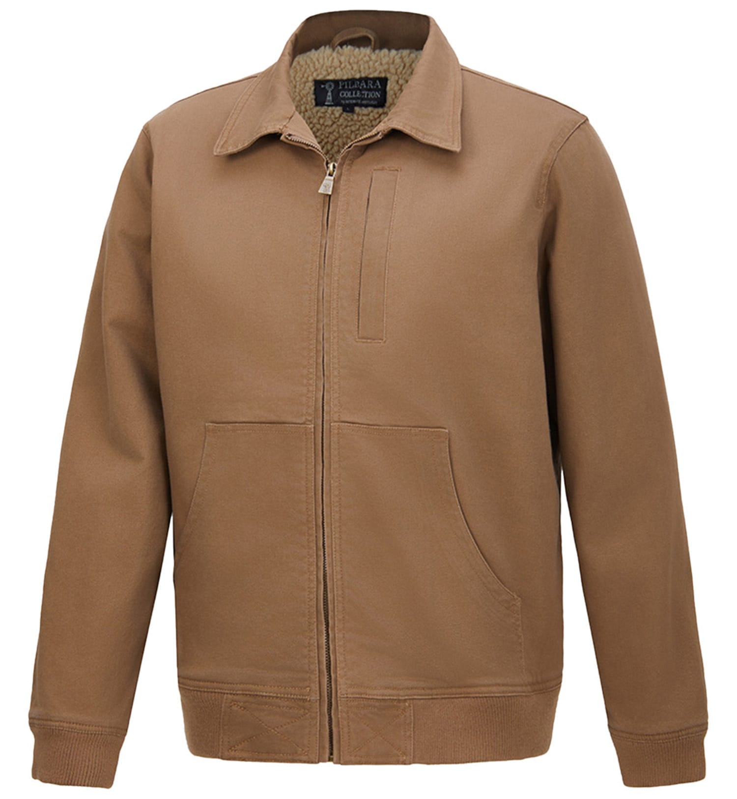 Pilbara Mens Jumpers- Jackets - Vests S / Whisky Pilbara Jacket Mens Sherpa Bomber