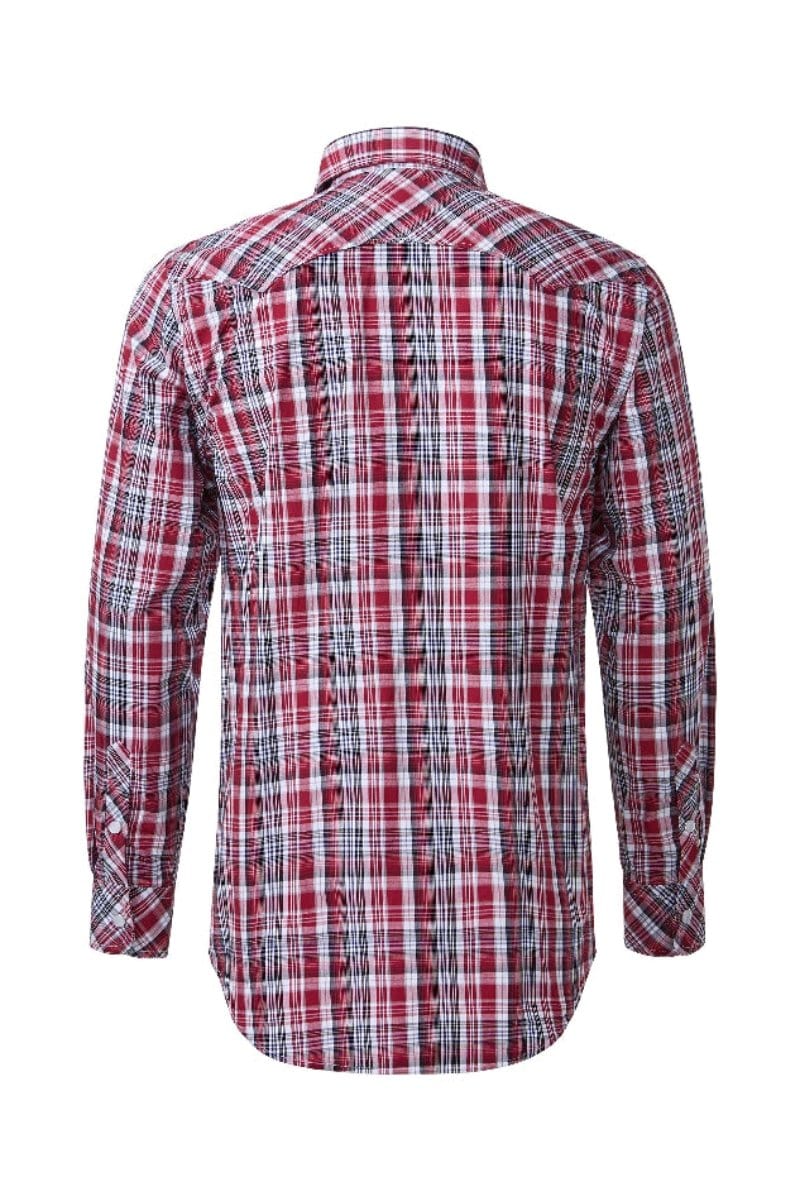 Pilbara Mens Shirts Pilbara Shirt Mens Western Snap Button Check