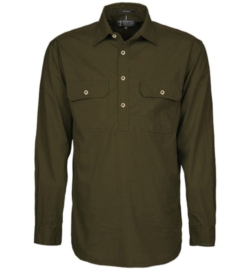 Pilbara Mens Shirts Pilbara Shirt Mens Workshirt (RM200CF)