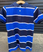 Pilbara Mens Shirts S / Cobalt/White Pilbara Polo Mens Striped Pocket