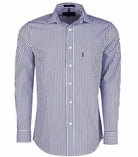 Pilbara Mens Shirts Pilbara Shirt Mens Stripe Single Pocket (RMPC012)