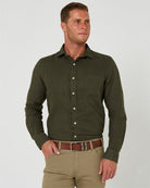 Pilbara Mens Shirts XS / Olive Pilbara Shirt Mens Linen