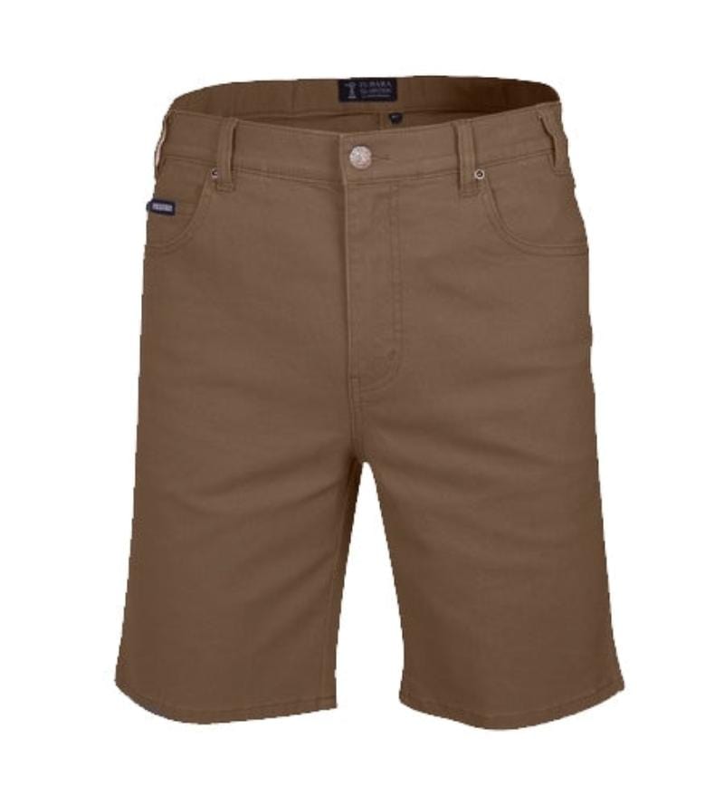 Pilbara Mens Shorts 32in / Whisky Pilbara Short Mens Cotton Stretch