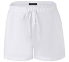Pilbara Womens Shorts- Skirts - Dresses 08 / White Pilbara Shorts Womens Olivia Linen
