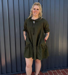 Pilbara Womens Shorts- Skirts - Dresses Pilbara Dress Womens Linen 3/4 Sleeve