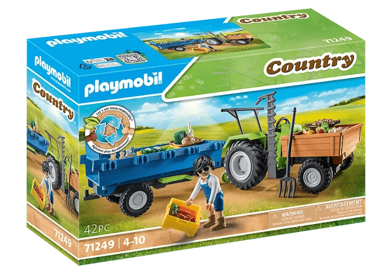 Playmobil Toys Playmobil Toys Tractor with Trailer (PMB71249)