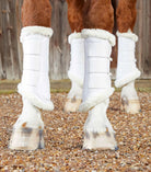 Premier Equine Horse Boots - Bandages L / White Premier Equine Techno Wool Brushing Boots (1038)