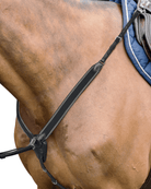 Prestige Breastplates & Martingales Pony / Black Prestige Breastplate D41 Jump Elastic (PT3D04100)