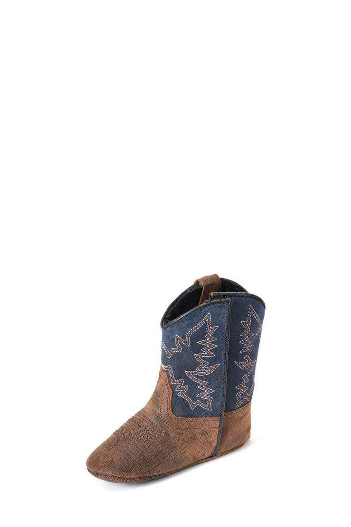 Pure Western Baby Cowkids INF 1 / Dark Brown/Navy Pure Western Boots Infant Nash (PCP78097)