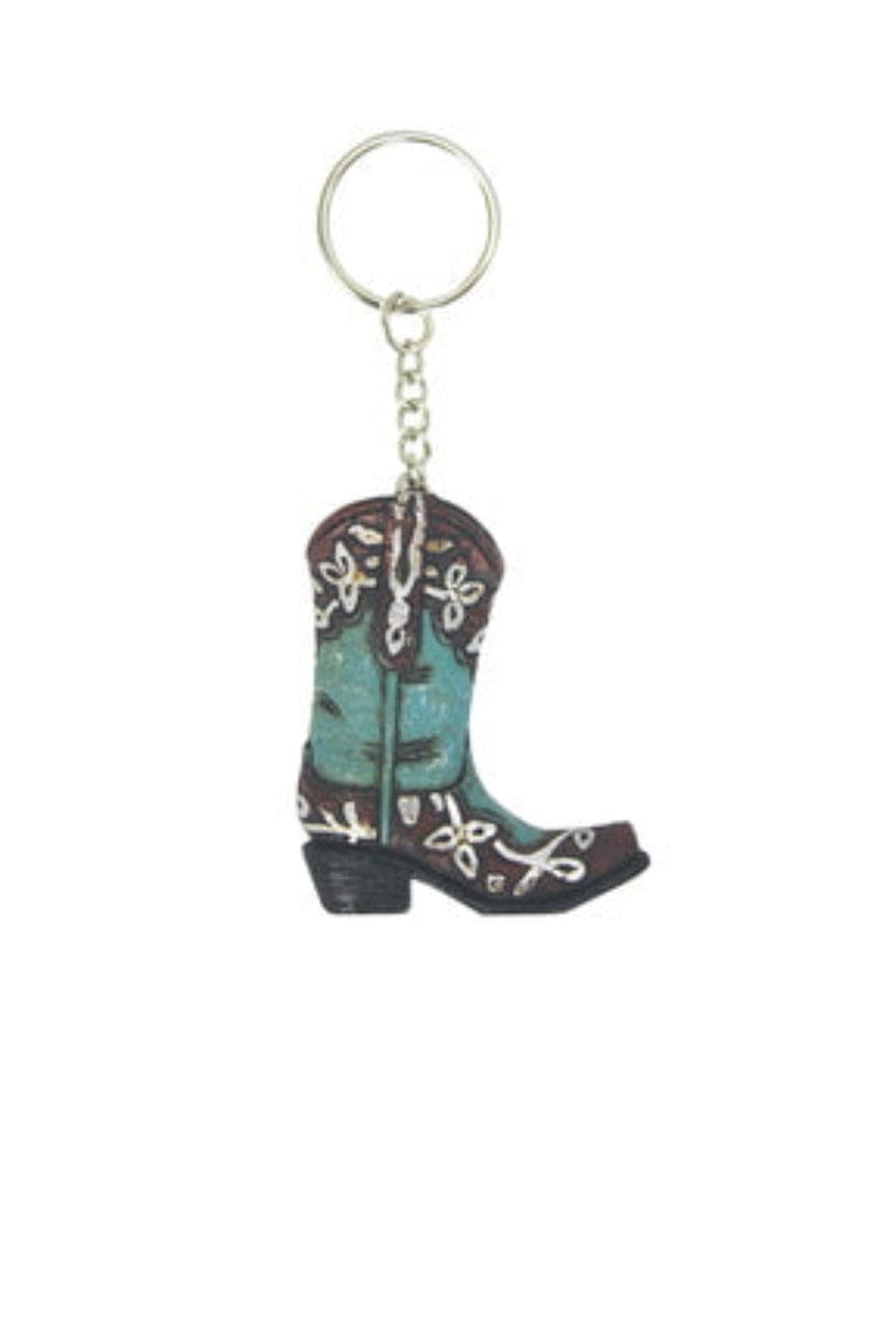 Pure Western Gifts & Homewares Assorted Pure Western Keychain Boot Turquoise