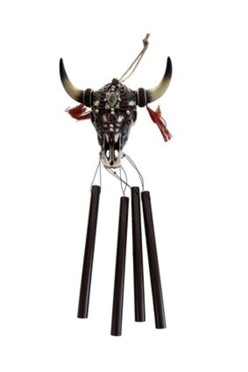 Pure Western Gifts & Homewares Assorted Pure Western Steer Head Wind Chime