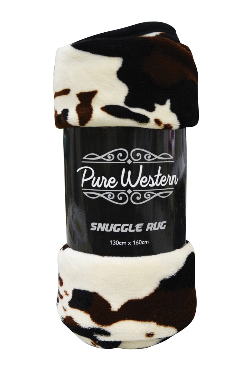 Pure Western Gifts & Homewares Cow Print Pure Western Snuggle Rug