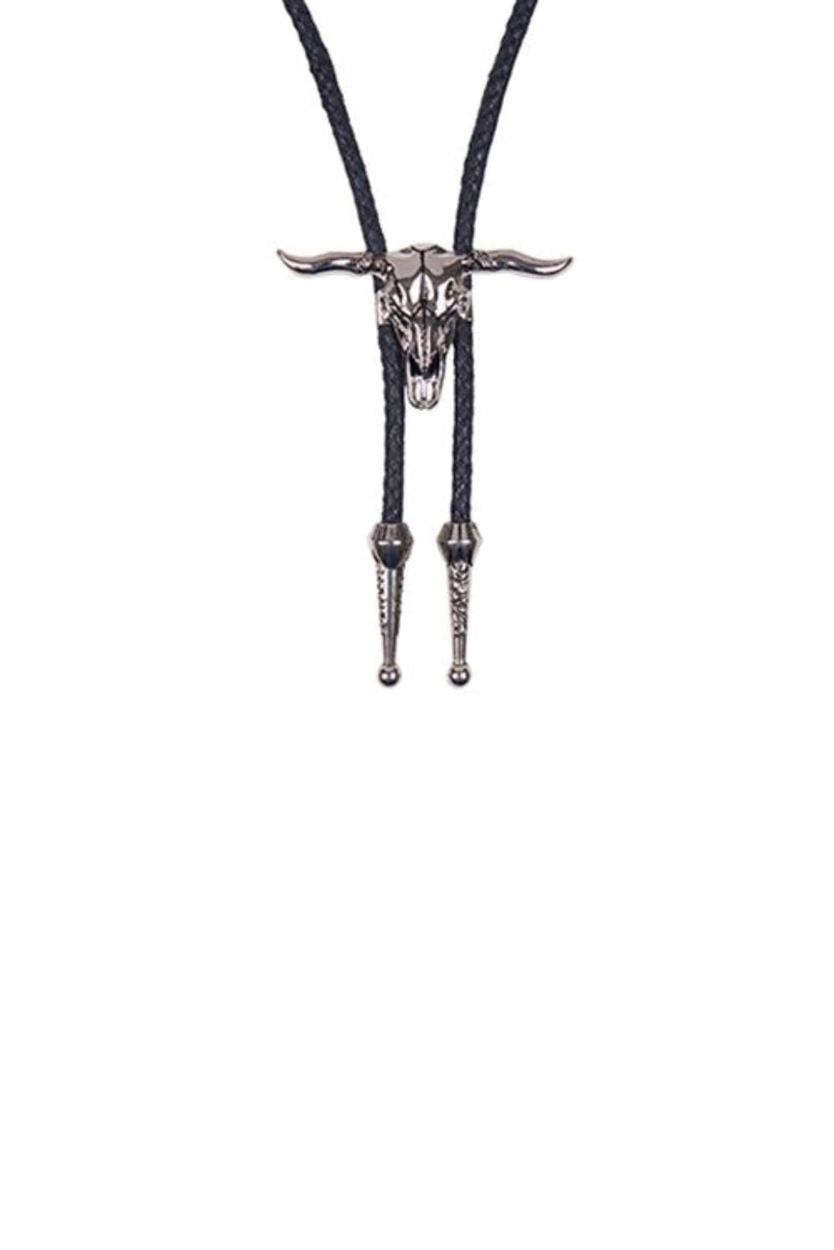 Pure Western Jewellery Silver Pure Western Bolo Tie Steerhead