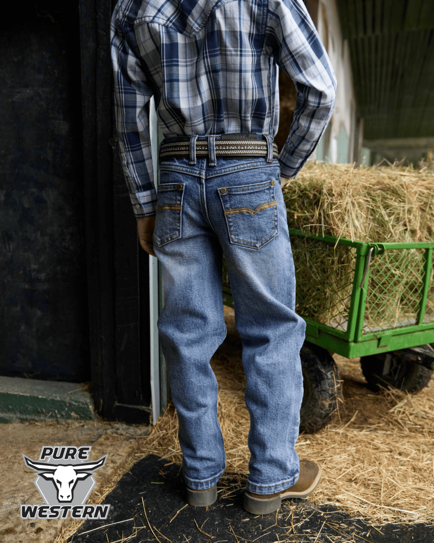 Pure Western Kids Belts Pure Western Belt Boys Reid