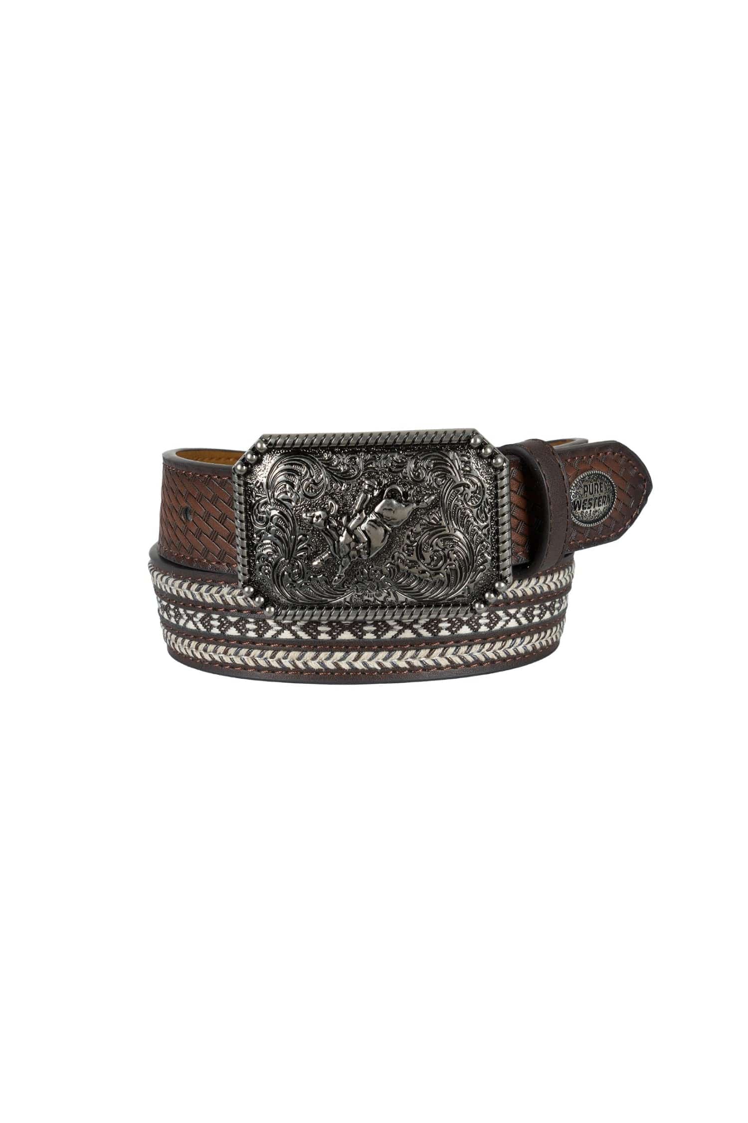 Pure Western Kids Belts XS / Dark Tan Pure Western Belt Boys Reid