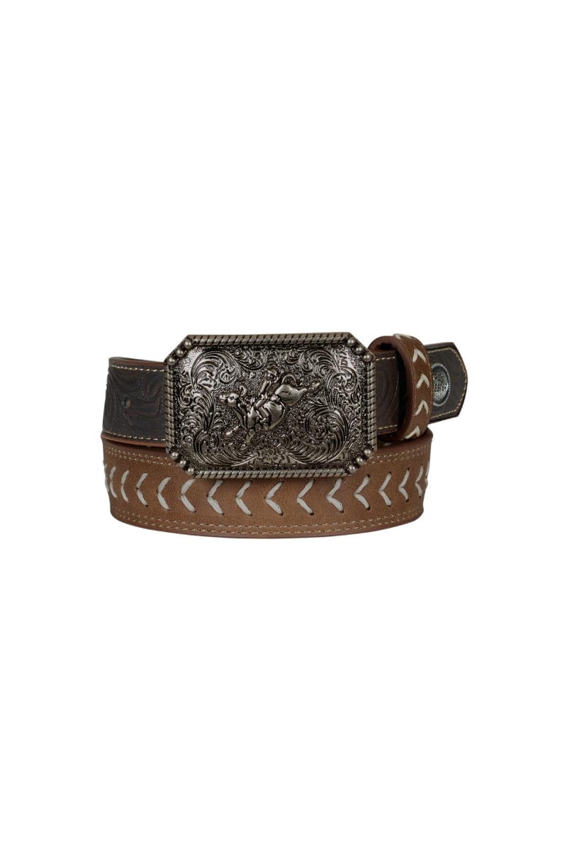 Pure Western Kids Belts XS / Tan/Chocolate Pure Western Belt Kids Terrence