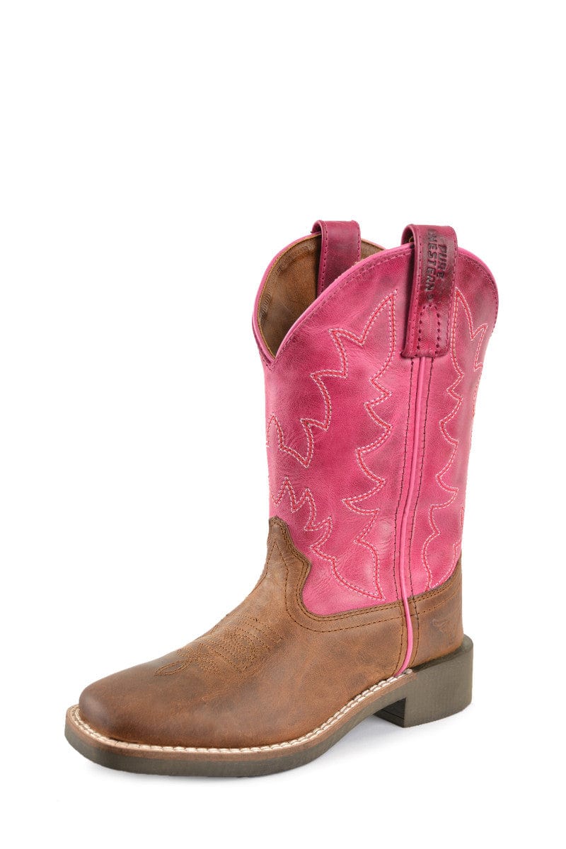 Pure Western Kids Boots & Shoes CH 10 / Oil Distressed Pure Western Boots Childrens Molly (PCP78070C)