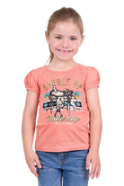 Pure Western Kids Shirts 02 / Coral Pure Western Girls Candice T-Shirt