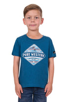 Pure Western Kids Shirts 02 / Denim Pure Western Boys Todd T-Shirt