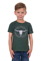 Pure Western Kids Shirts 02 / Green Marle Pure Western Boys Enzo T-Shirt