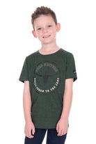 Pure Western Kids Shirts 04 / Green Marle Pure Western Tee Boys Oscar