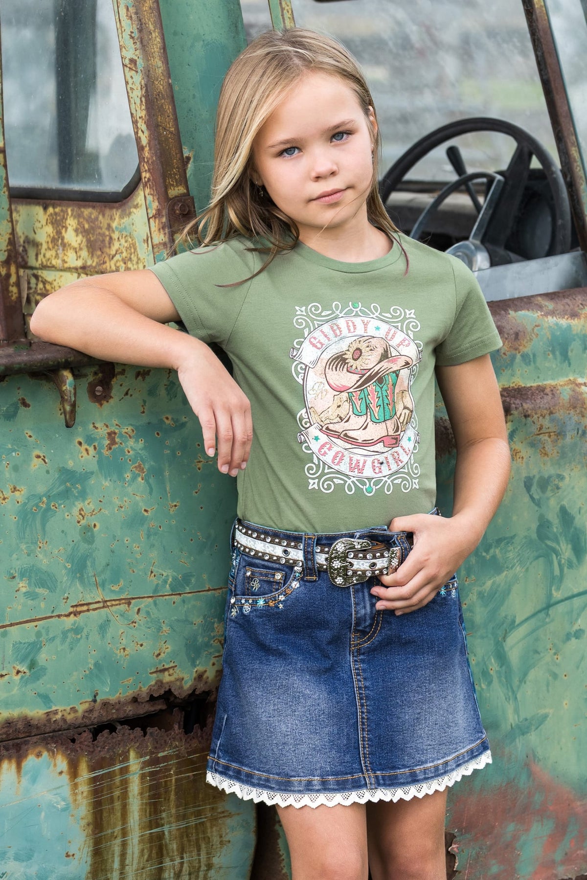 Pure Western Kids Shorts- Skirts - Dresses Pure Western Skirt Girls Bronte
