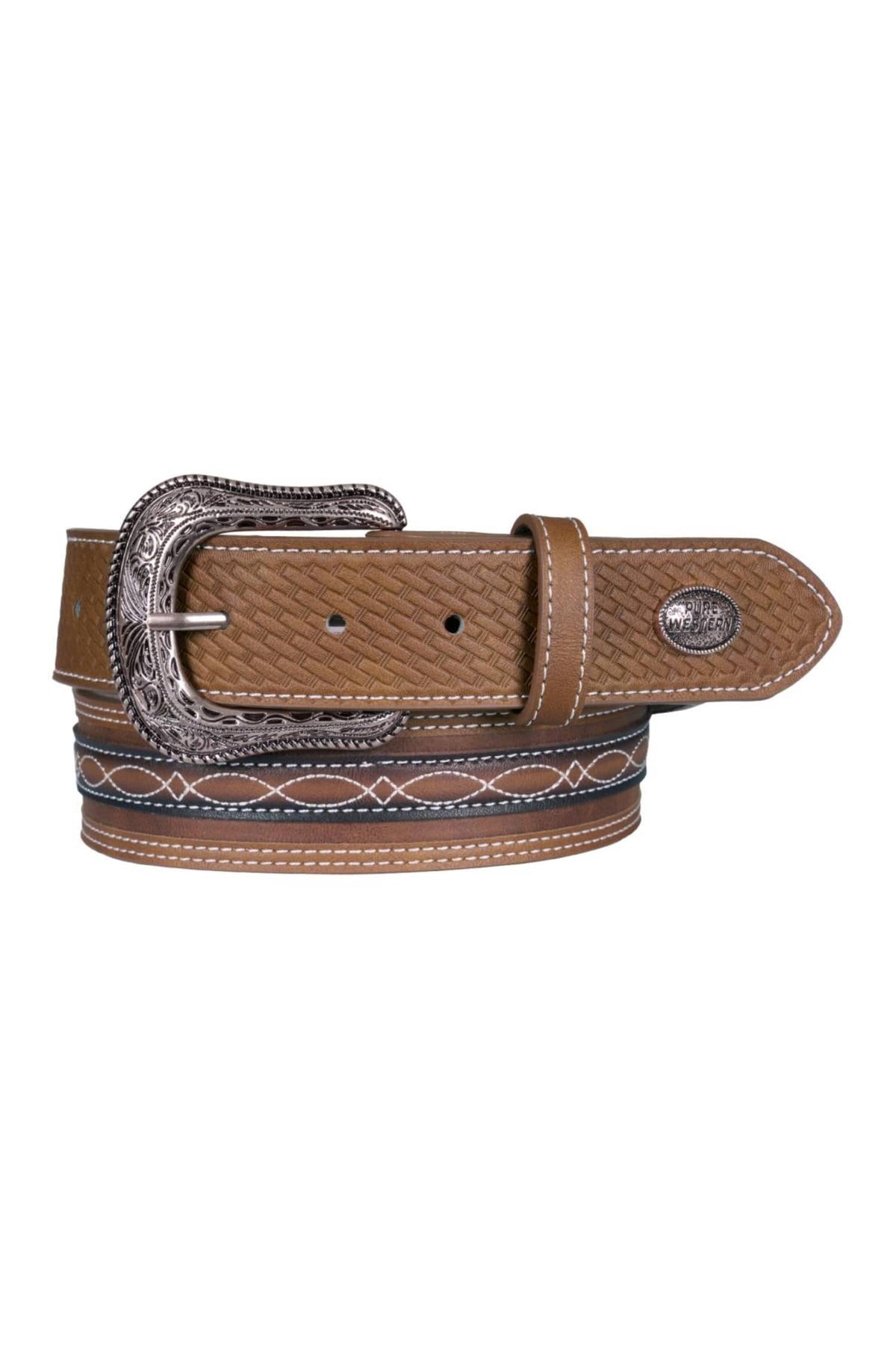 Pure Western Mens Belts M / Tan Pure Western Belt Mens Kylon