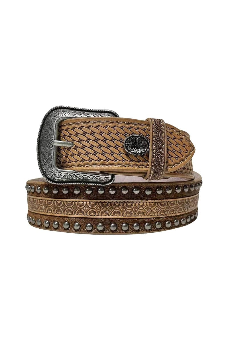 Pure Western Mens Belts S / Tan Pure Western Belt Mens Glenn (P3S1961BLT)