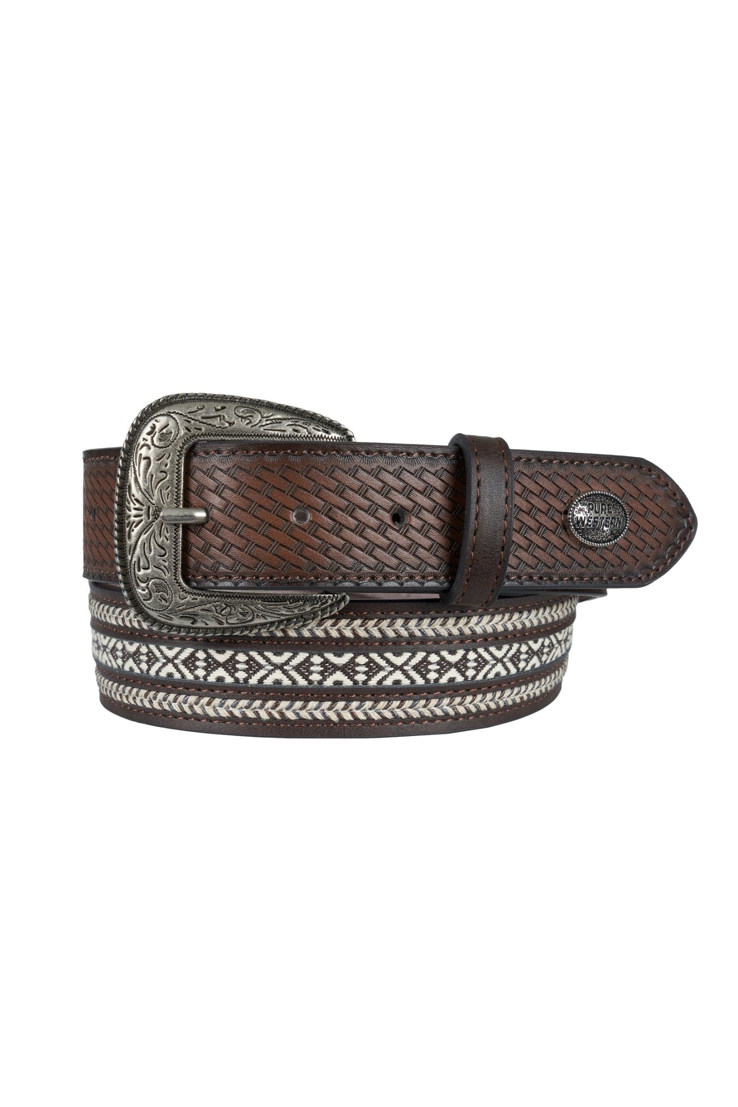 Pure Western Mens Belts XS / Dark Tan Pure Western Belt Mens Reid