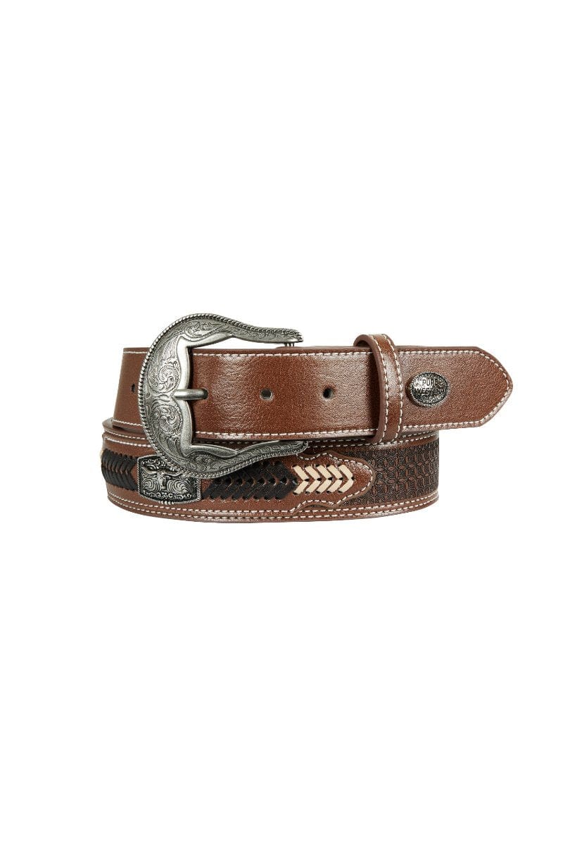 Pure Western Mens Belts XS / Dark Tan Pure Western Mens Zachary Belt