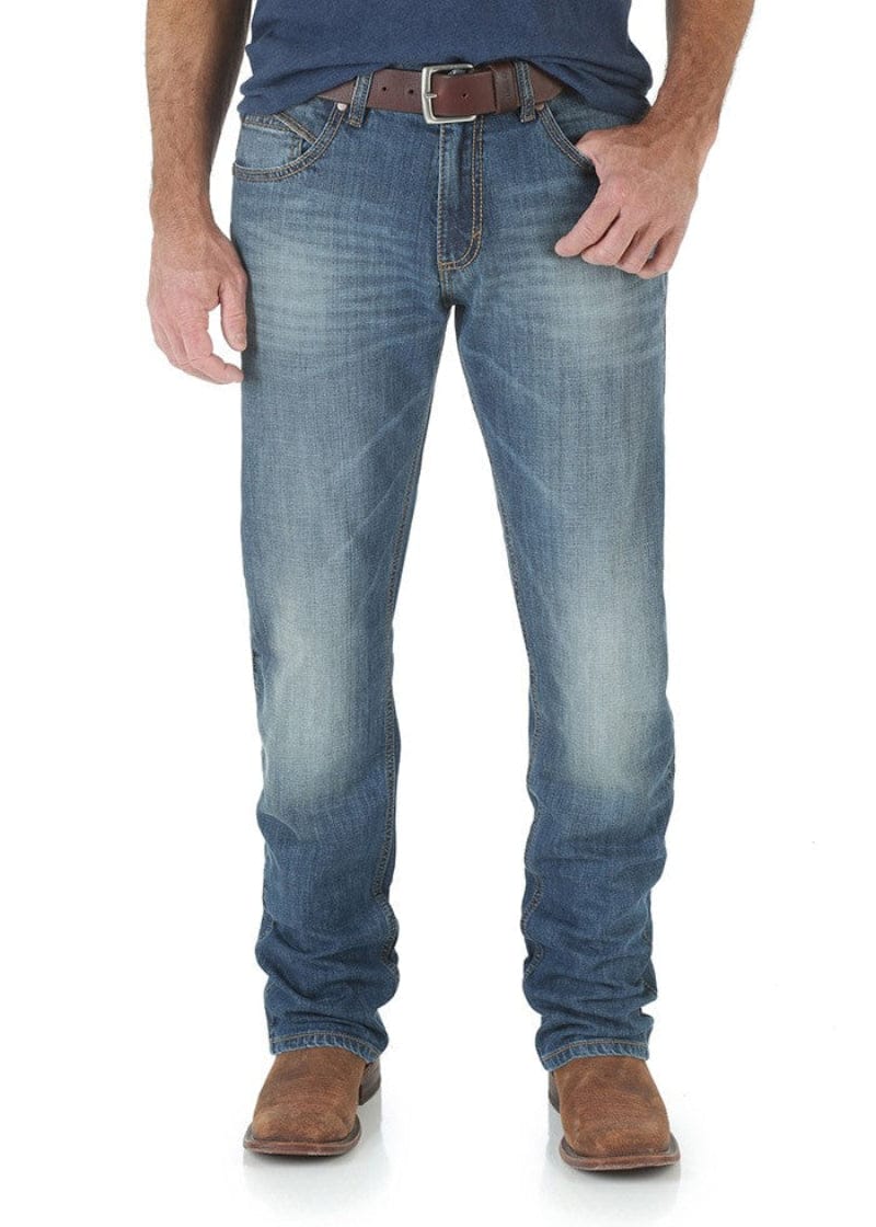 Pure Western Mens Jeans 29x34 / Cottonwood Wrangler Jeans Mens Retro Slim Straight