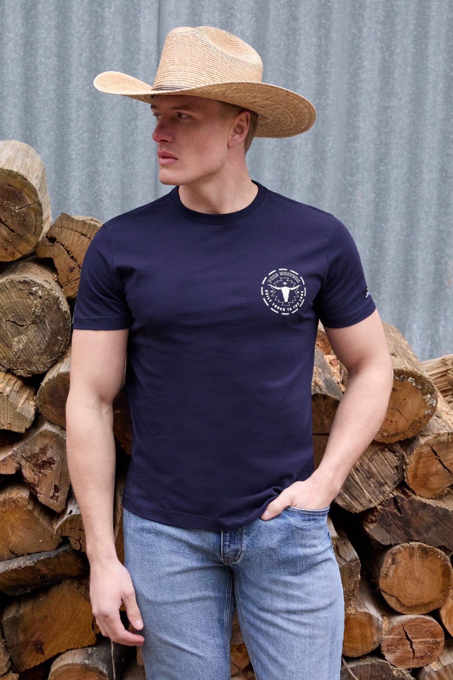 Pure Western Mens Shirts Pure Western Tee Mens Oscar