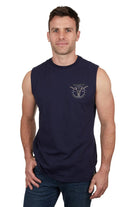 Pure Western Mens Shirts S / Navy Pure Western Mens Fred Muscle Tank