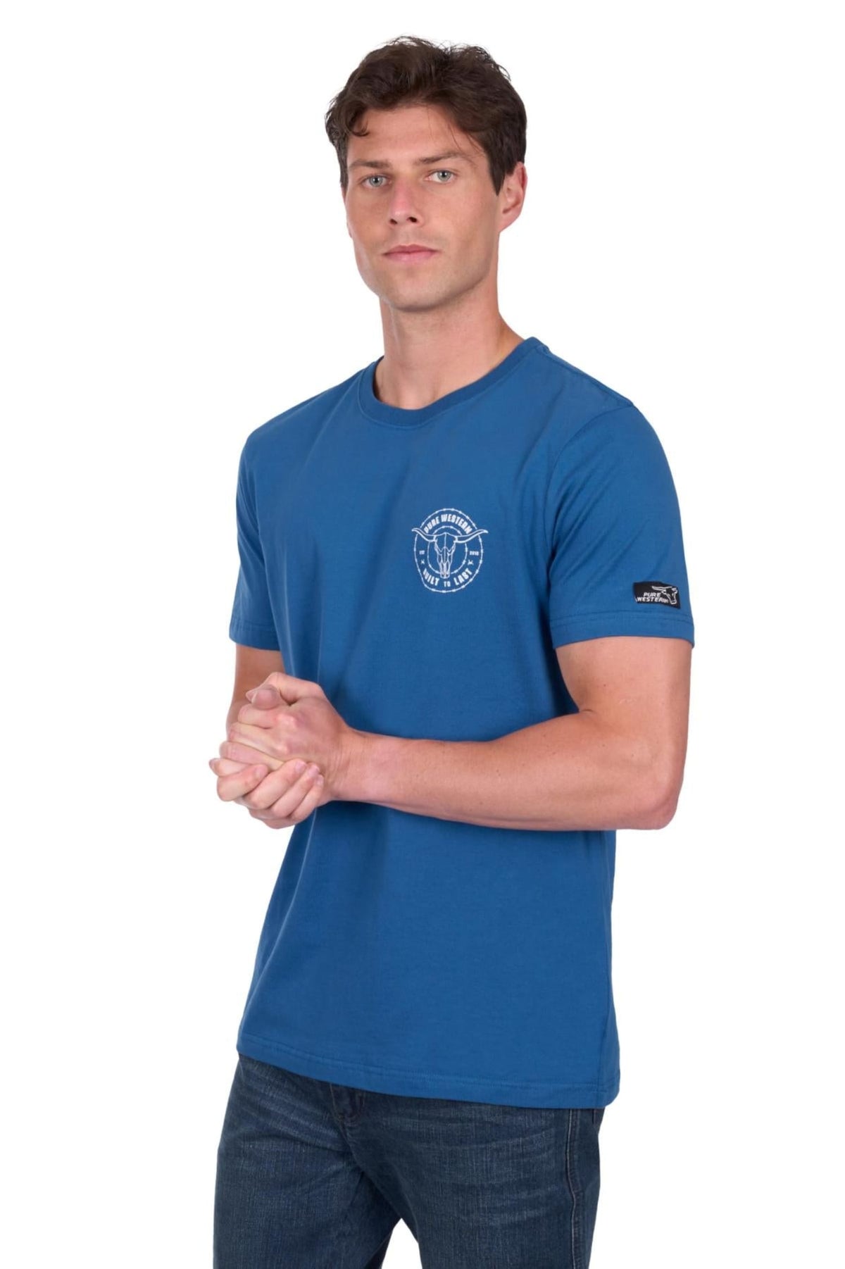 Pure Western Mens Shirts S / Sand Pure Western Tee Mens Walker