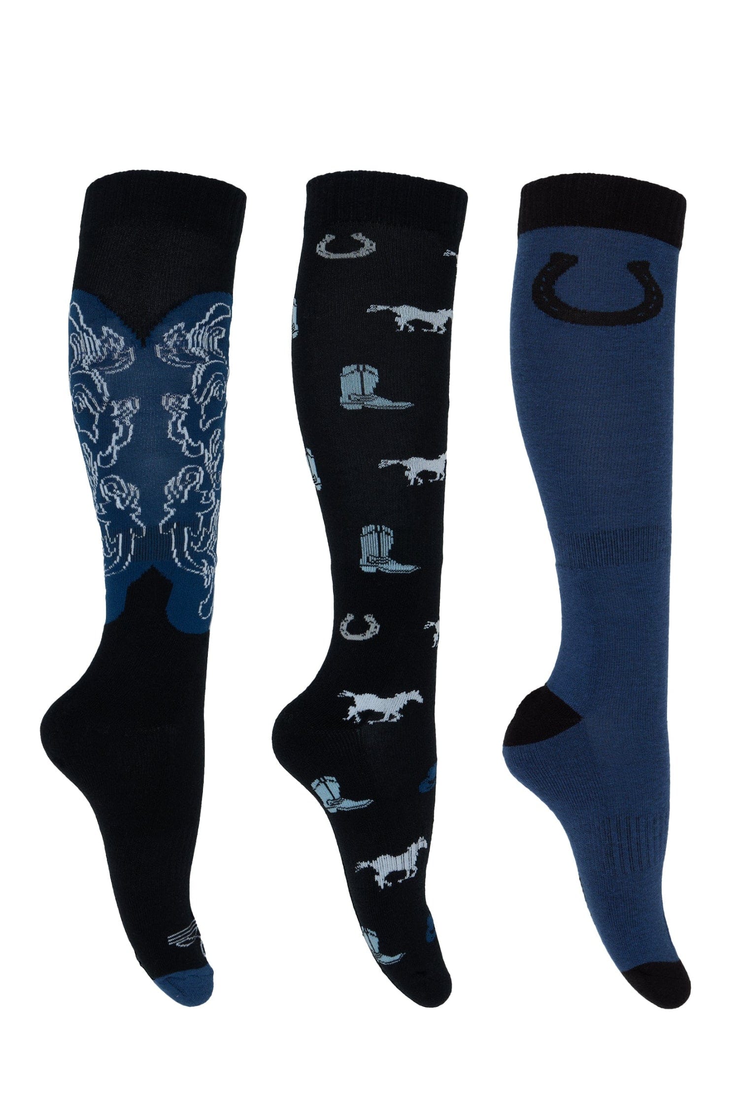 Pure Western Socks WMN 2-7 / Blues Pure Western Riding Socks