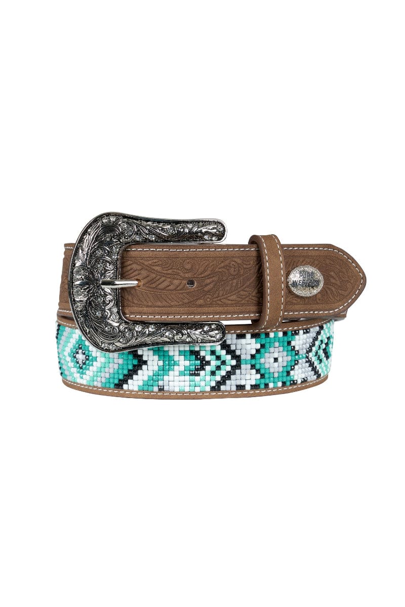 Pure Western Womens Belts S / Tan/Turquoise Pure Western Belt Womens Samantha