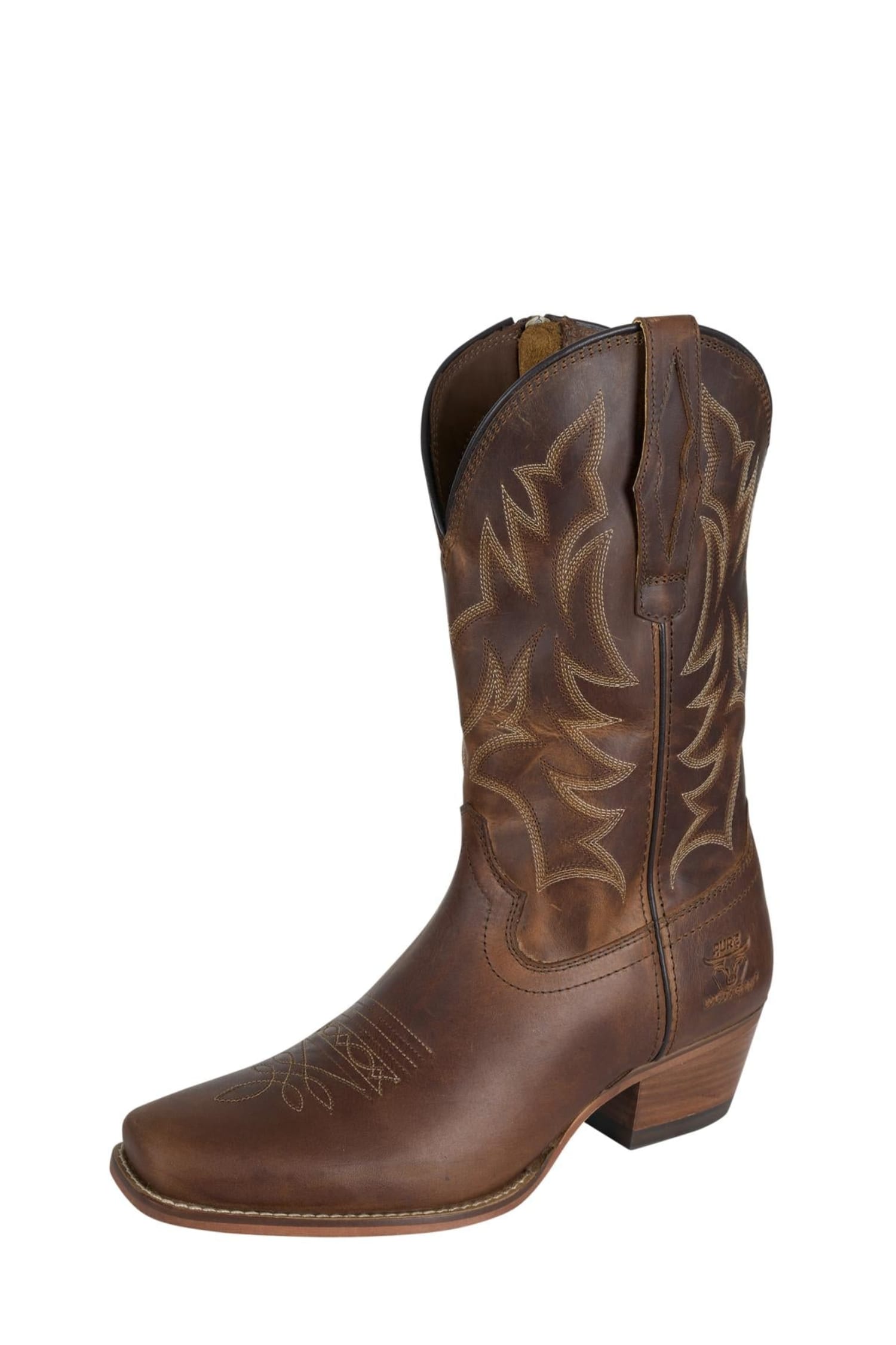 Pure Western Womens Boots - Shoes WMN 7 / Oily Brown Pure Western Boots Womens Pioneer
