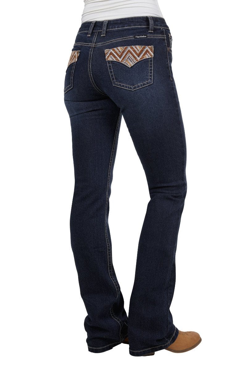 Pure Western Womens Jeans 06x36 / Midnight Pure Western Womens Ivy Relaxed Rider Jeans