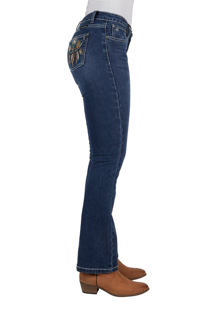 Pure Western Womens Jeans Pure Western Jeans Womens Alba Bootcut 32in Leg