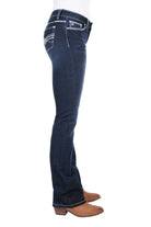 Pure Western Womens Jeans Pure Western Jeans Womens Hannah Boot Cut Midnight 32in Leg (PCP2211119)