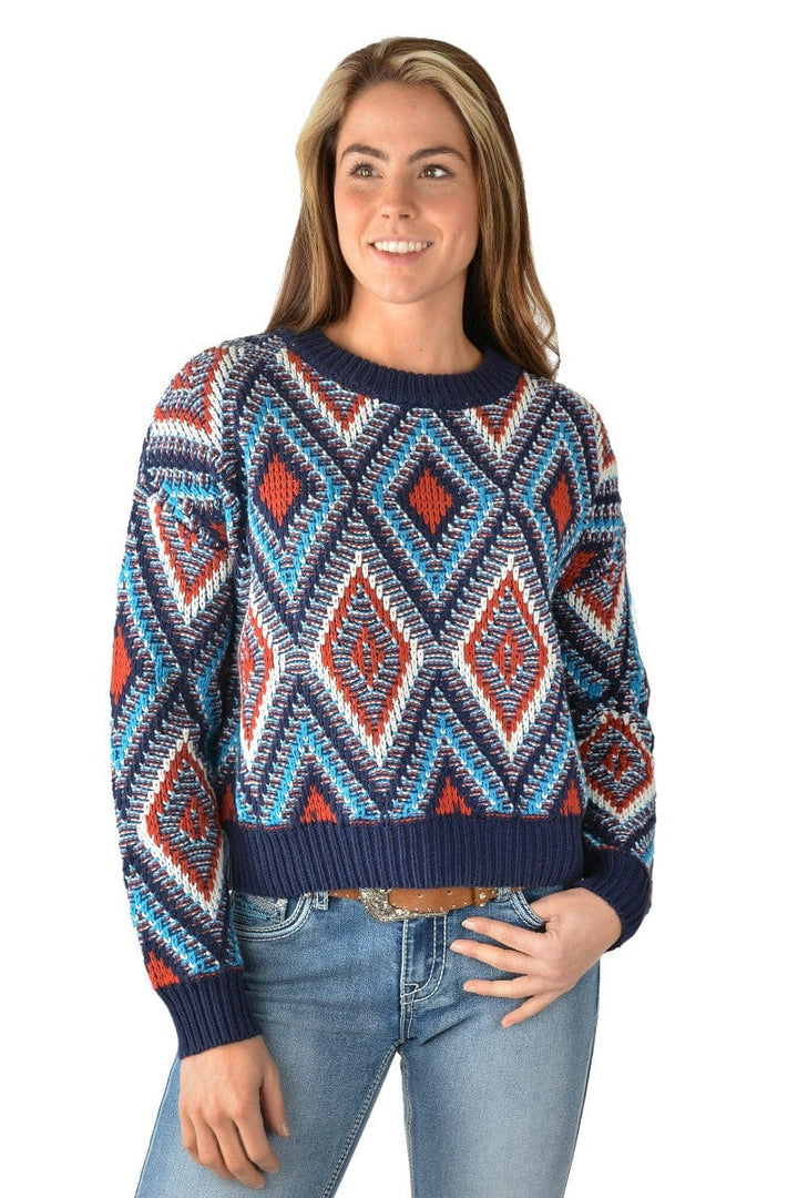 Pure Western Womens Jumpers, Jackets & Vests 8 / Multi Pure Western Jumper Womens Geneva (P3W2556736)