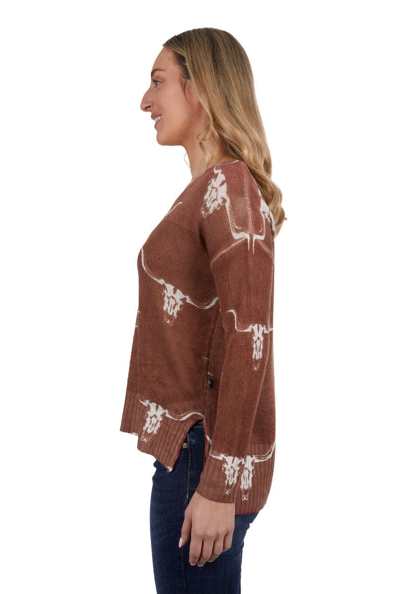 Pure Western Womens Jumpers, Jackets & Vests Pure Western Jumper Womens Veola Knitted